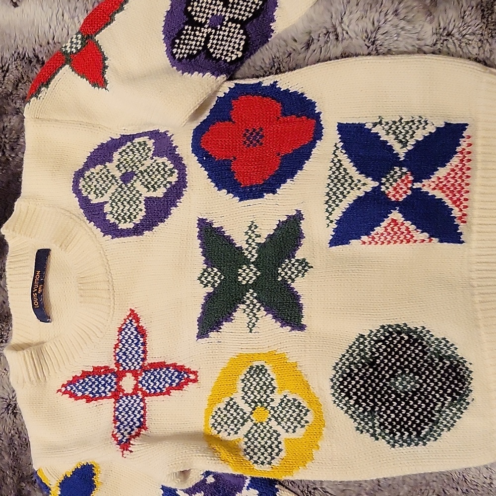Louis Vuitton Kids Colorful Patterned Sweater